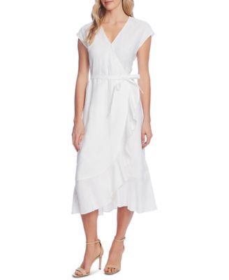 Vince Camuto Ruffled Faux-Wrap Dress ...
